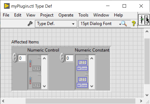 Affected Items myPlugIn